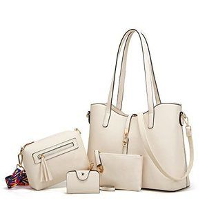 Complete 4-Piece Leather Purse Set